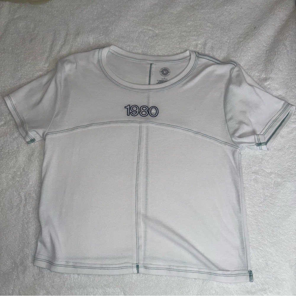 PacSun White 1980 Graphic Tee Women’s Size XL